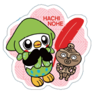 八戸市ピンバッジ（こかぶくんといのるん）